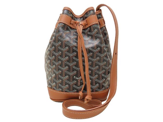 Goyard Petit Flo Schultertasche Braun Schwarz - Ansicht 2