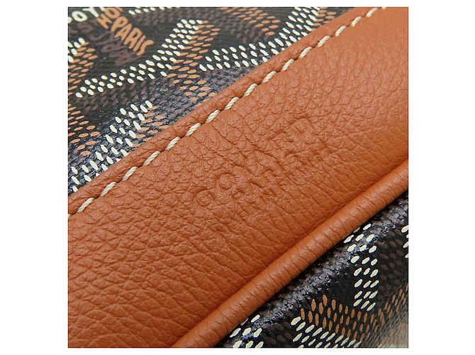 Goyard Petit Flo Schultertasche Braun Schwarz - Ansicht 9