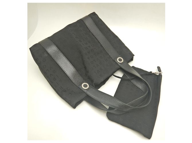Bulgari Borsa Tote Bvlgari Logo Mania Nero Grigio antracite - vista 3