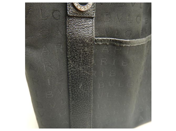 Bulgari Borsa Tote Bvlgari Logo Mania Nero Grigio antracite - vista 9