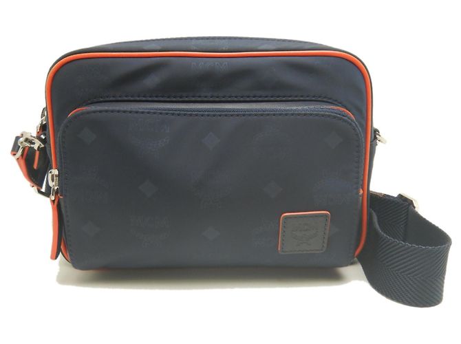 Borsa Crossbody MCM Visetos Blu navy - vista 2