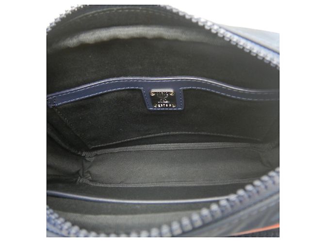 Borsa Crossbody MCM Visetos Blu navy - vista 5