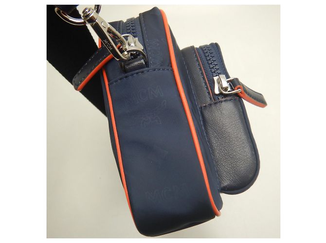Borsa Crossbody MCM Visetos Blu navy - vista 7