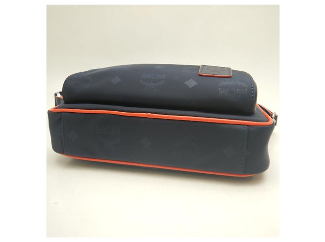 Borsa Crossbody MCM Visetos Blu navy - vista 8