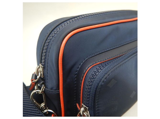 Borsa Crossbody MCM Visetos Blu navy - vista 9