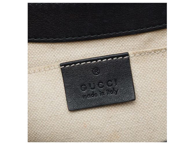 Borsa a tracolla Gucci Emily Medium Guccissima Nera Nero - vista 5