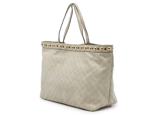 Tote Gucci White Guccissima Babouska Bianco Crudo - vista 2