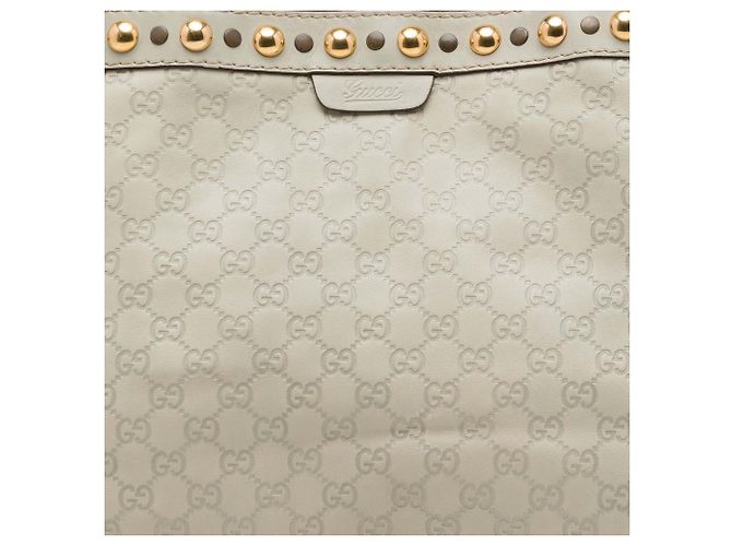 Tote Gucci White Guccissima Babouska Bianco Crudo - vista 6