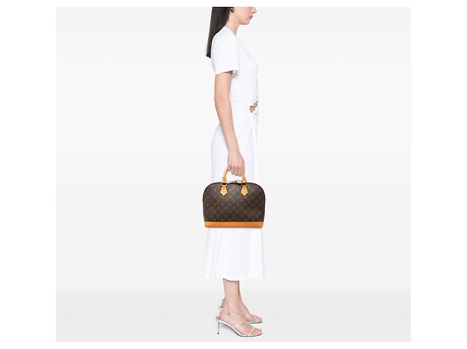 Louis Vuitton Brown Monogram Alma PM Marrone - vista 6
