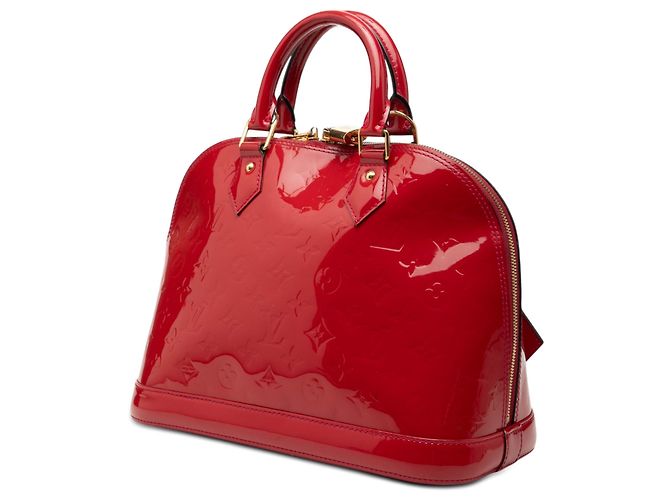 Louis Vuitton Red Monogram Vernis Alma PM Rosso - vista 2