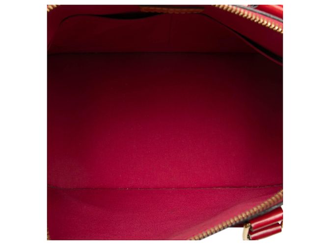 Louis Vuitton Red Monogram Vernis Alma PM Rosso - vista 4