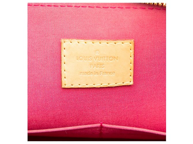 Louis Vuitton Red Monogram Vernis Alma PM Rosso - vista 5