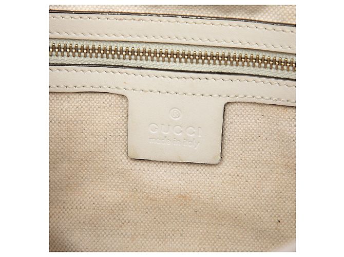 Bolsa Boston Joy Gucci em lona Diamante bege, pequena - vue 5