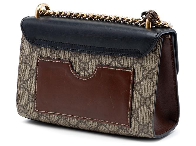 Gucci Beige Small GG Supreme Padlock Crossbody - vista 2