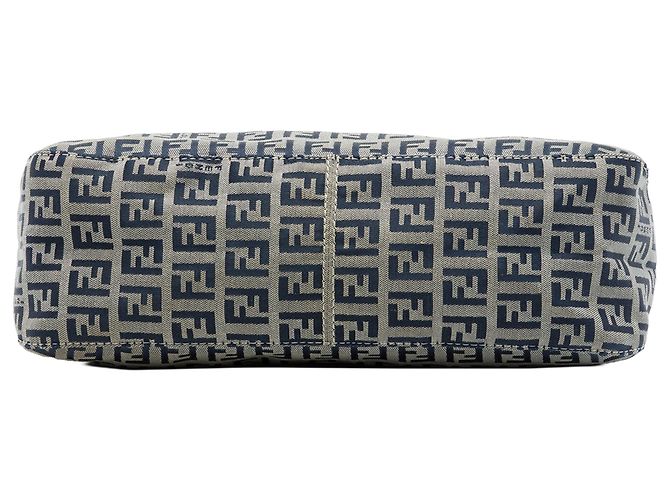 Borsa a tracolla Fendi Gray Zucchino Double Flap Marrone - vista 3