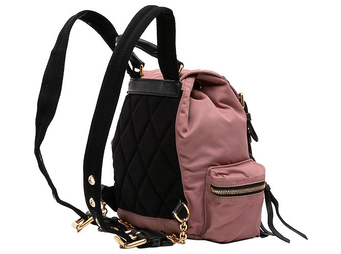 Burberry Pink Small Nylon Runway Backpack - view 2