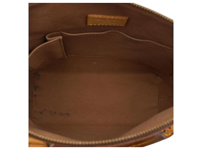 Louis Vuitton Brown Monogram Lockit PM Marrone - vista 4