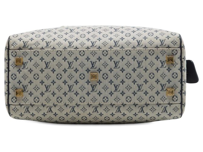 Louis Vuitton Gray Monogram Mini Lin Josephine GM Marrone Grigio - vista 3