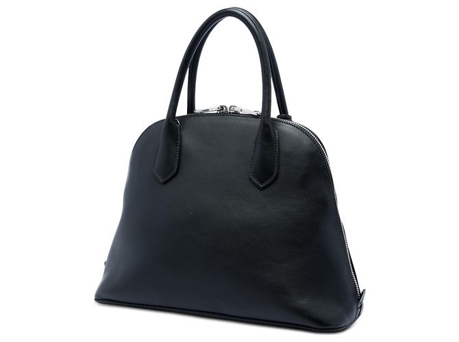 Borsa Promenade Prada in vitello City Calf nero con stampa Flame Heels - vista 2