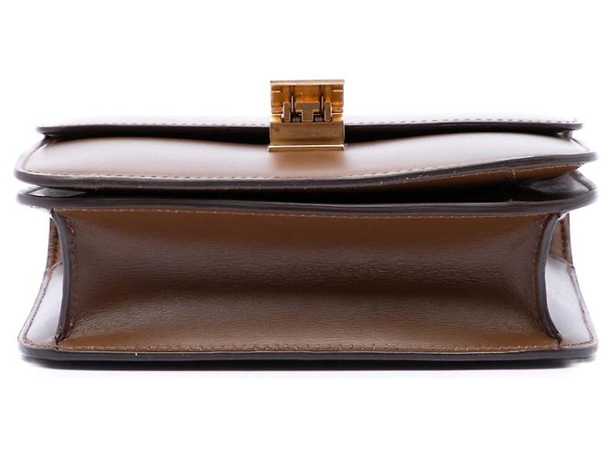 Céline Celine Brown Teen Calfskin Classic Box Marrone - vista 3