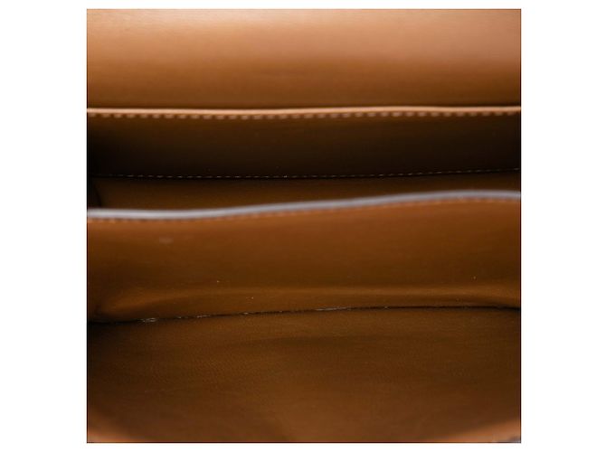 Céline Celine Brown Teen Calfskin Classic Box Marrone - vista 4