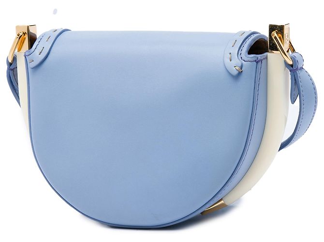 Borsa a tracolla Moonlight Fendi in pelle blu Blu chiaro - vista 2