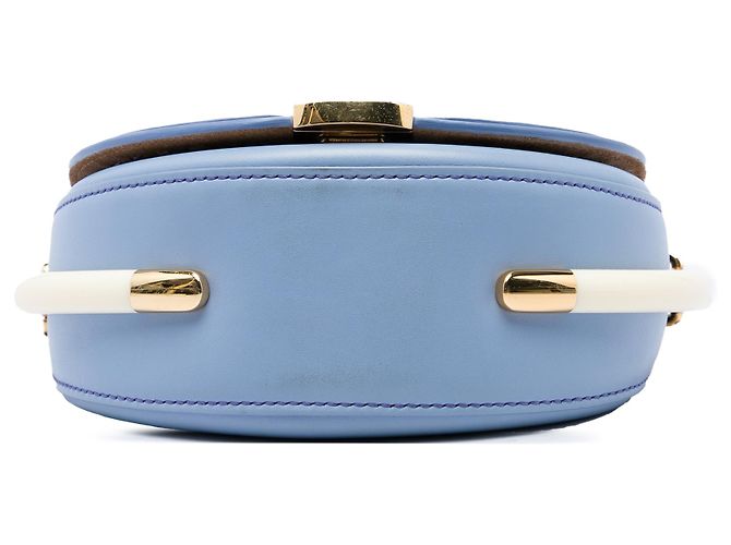 Borsa a tracolla Moonlight Fendi in pelle blu Blu chiaro - vista 3