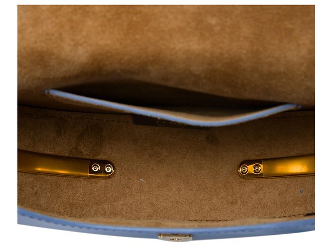 Borsa a tracolla Moonlight Fendi in pelle blu Blu chiaro - vista 4