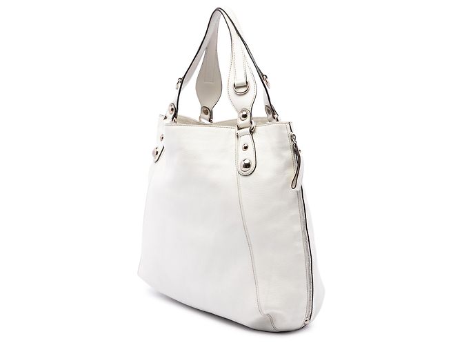 Tote Gucci Icon Bit Zip em pele de bezerro branca Branco - vista 2