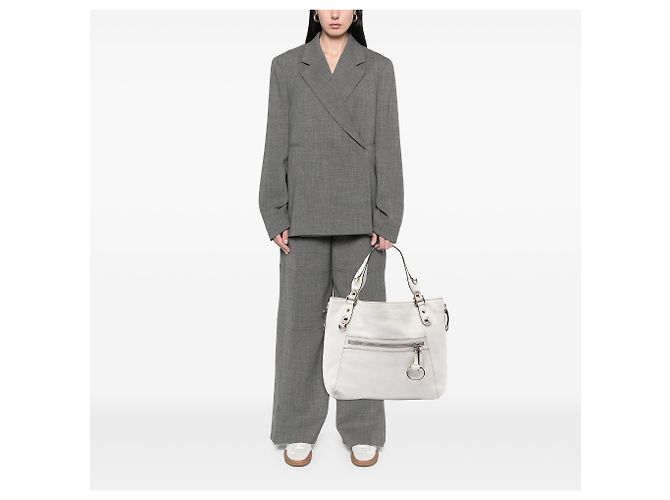Tote Gucci Icon Bit Zip em pele de bezerro branca Branco - vista 6