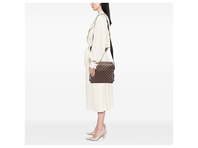 Louis Vuitton Brown Damier Ebene Naviglio Marrone - vista 6