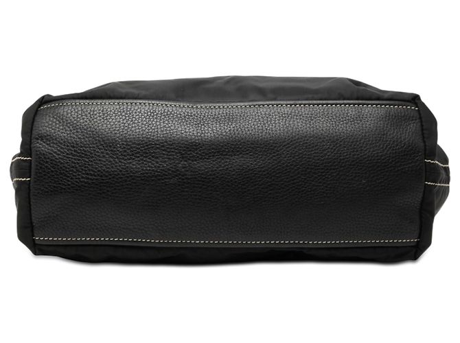 Prada Tessuto Tote mit Vitello-Besatz in Schwarz - Ansicht 3