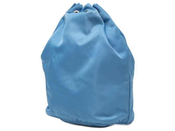 Pouch con coulisse Prada in Tessuto blu Blu chiaro - vista 2
