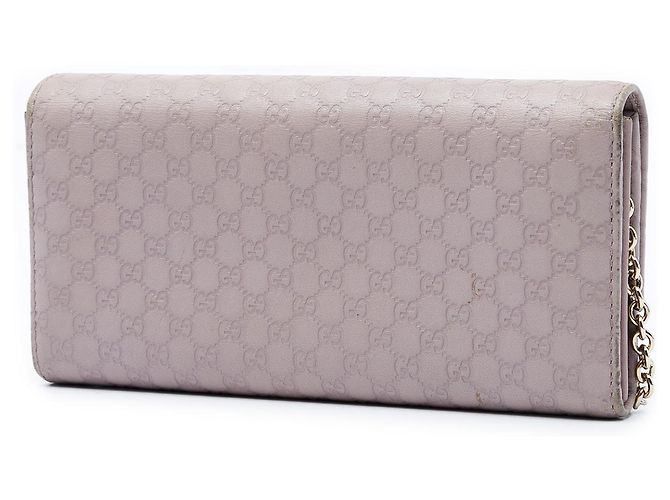Portafoglio con catena Gucci Purple Microguccissima Dice Porpora - vista 2