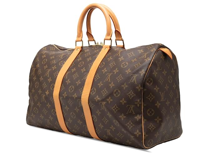 Louis Vuitton Brown Monogram Keepall 45 Marrone - vista 2