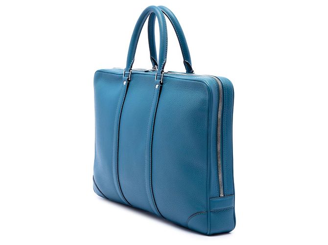 Louis Vuitton Blue Taurillon Porte Documents Voyage - vista 2