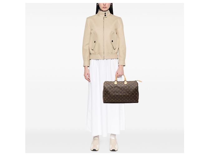 Louis Vuitton Brown Monogram Speedy 40 Marrone - vista 6
