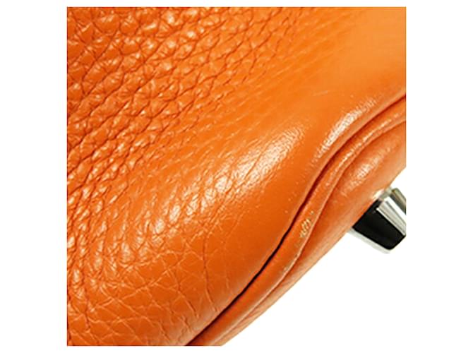 Hermès Orange Clemence Picotin Lock 18 Arancione - vista 11