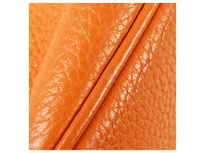 Hermès Orange Clemence Picotin Lock 18 Arancione - vista 12