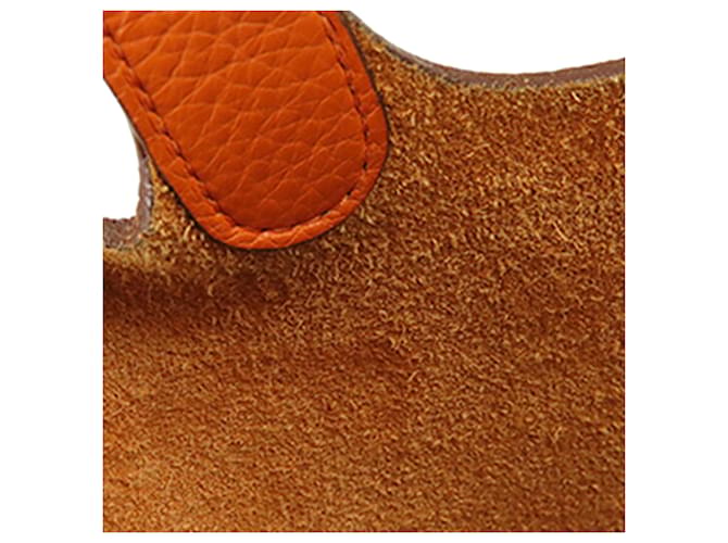 Hermès Orange Clemence Picotin Lock 18 Arancione - vista 16