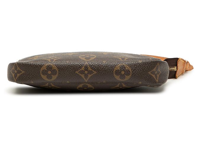 Louis Vuitton Brown Monogram Mini Pochette Accessoires Marrone - vista 3