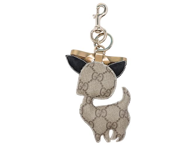 Charm per borsa Gucci Beige GG Supreme Brando Chihuahua - vista 2