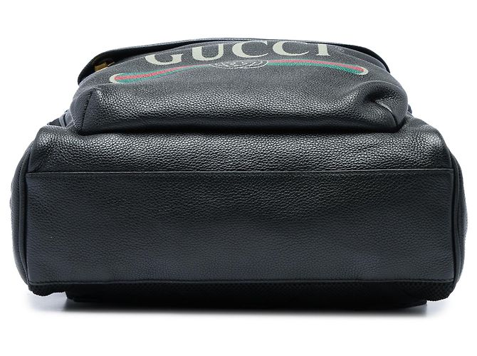 Zaino Gucci in pelle nera con logo Nero - vista 3