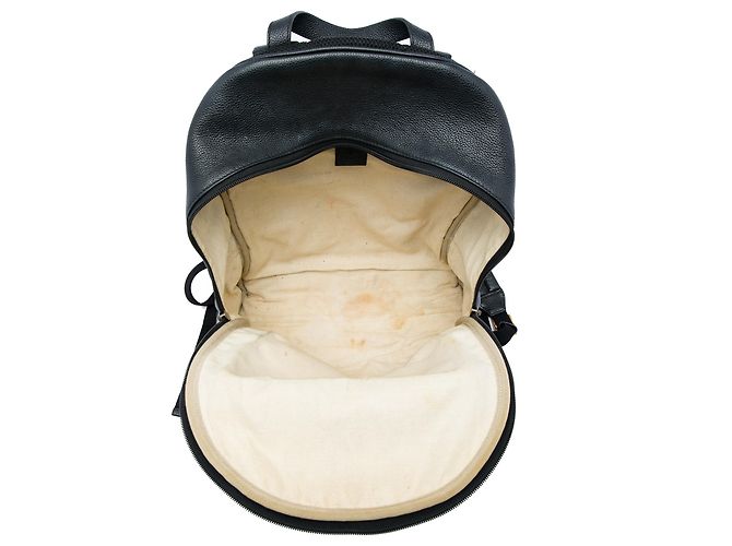 Zaino Gucci in pelle nera con logo Nero - vista 4