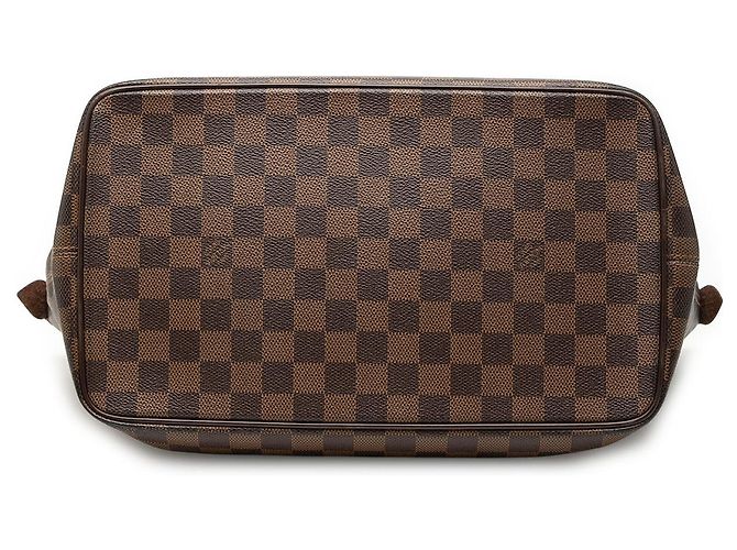 Louis Vuitton Brown Damier Ebene Saleya MM Marrone - vista 3