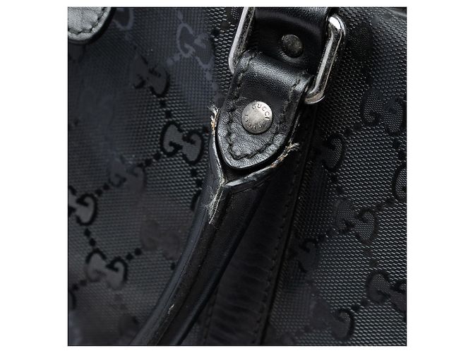 Borsa Business Gucci con Stampa GG Nera Nero - vista 5