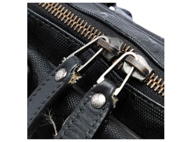 Borsa Business Gucci con Stampa GG Nera Nero - vista 6
