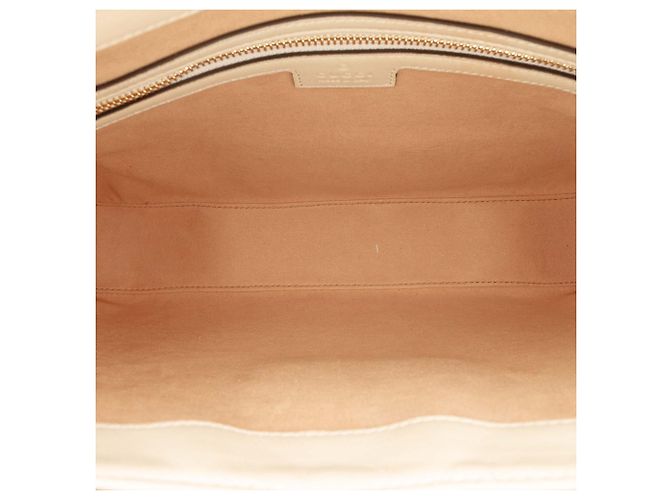 Padlock Borsa a tracolla Gucci Beige Medium GG Supreme con lucchetto - vista 4
