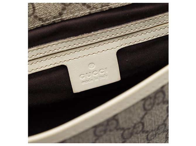 Borsa a tracolla Gucci Beige GG Supreme - vista 5
