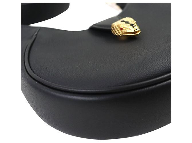 Bulgari Bvlgari Serpenti Ellipse Satchel aus Leder, Schwarz, Medium - Ansicht 10